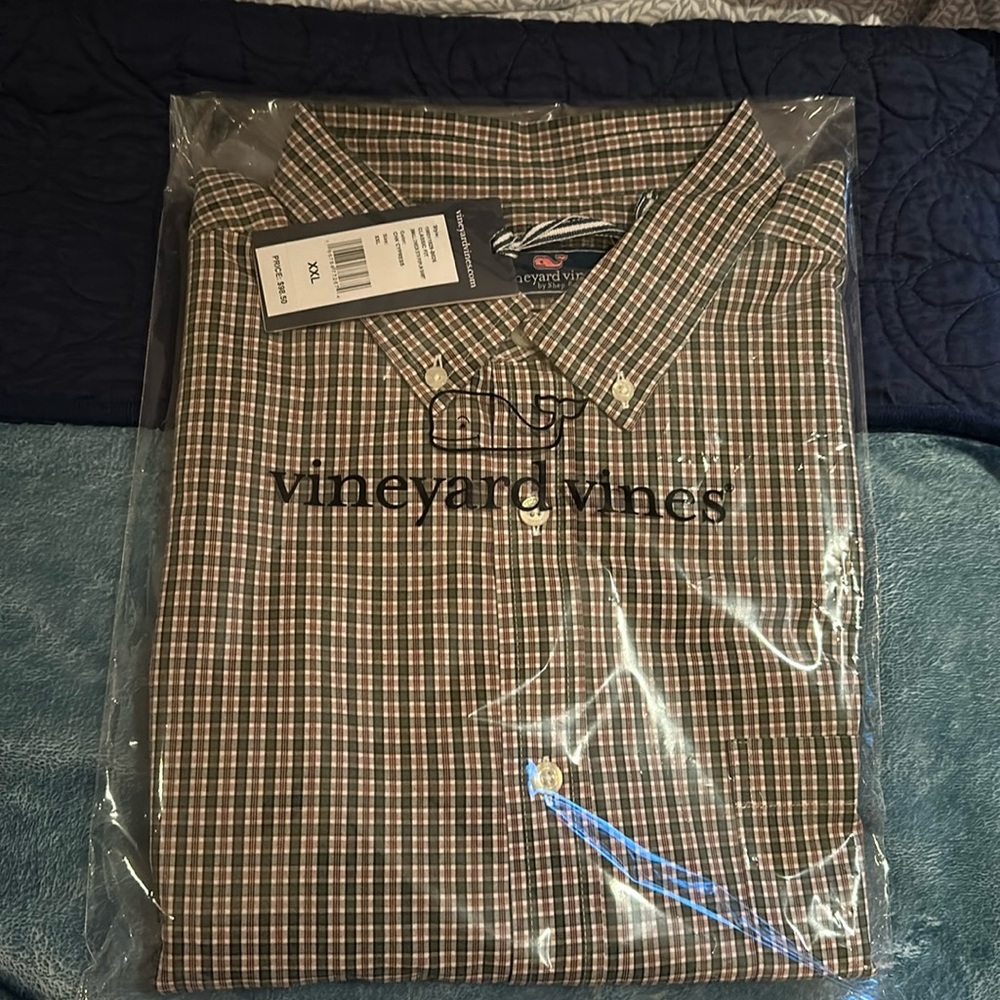 Men’s Stretch Poplin Shirt XXL NWT